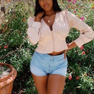 Satin Long Sleeve Blouse Top